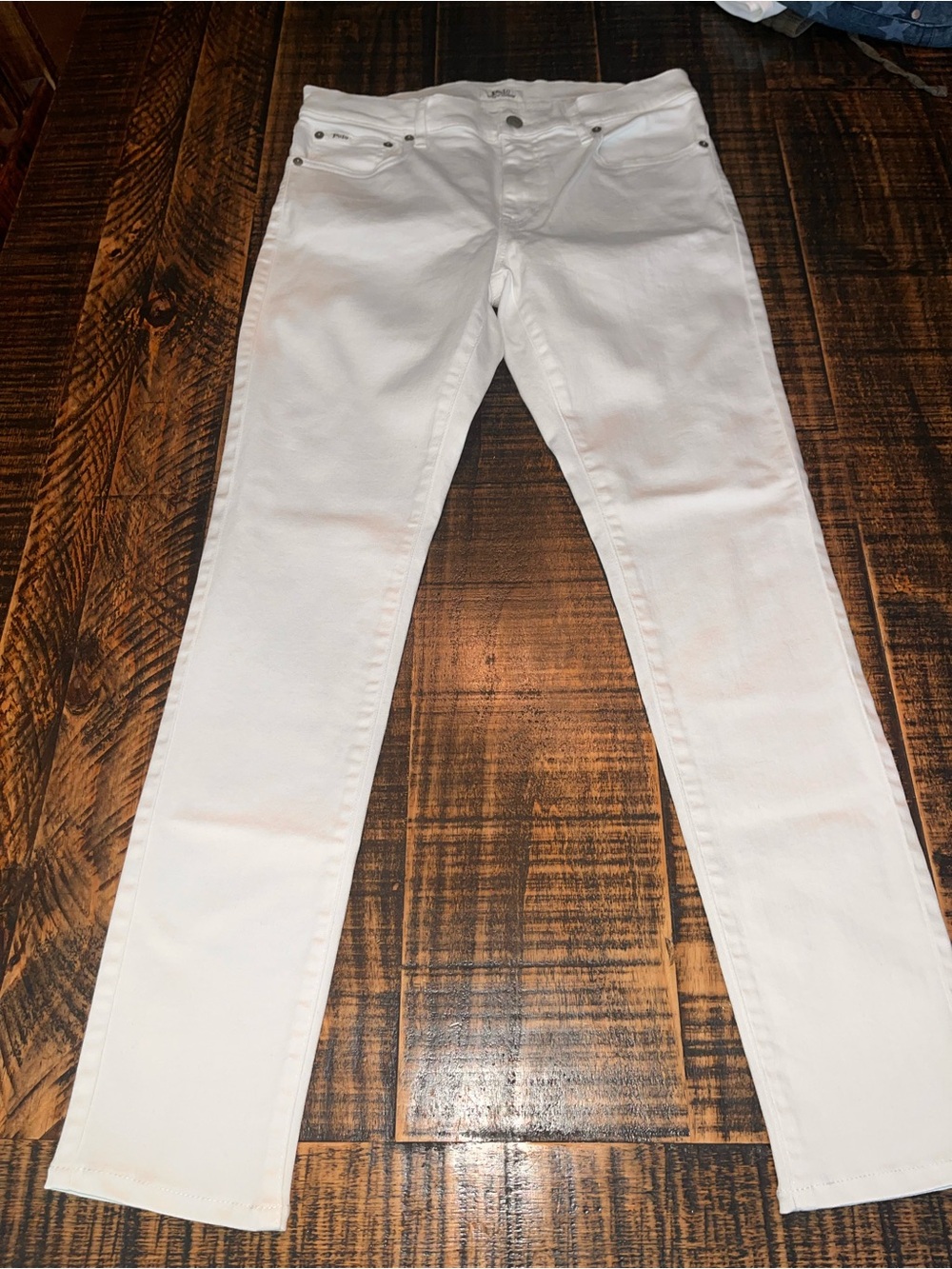 Polo Ralph Lauren size 30 white Tompkins Skinny Jeans